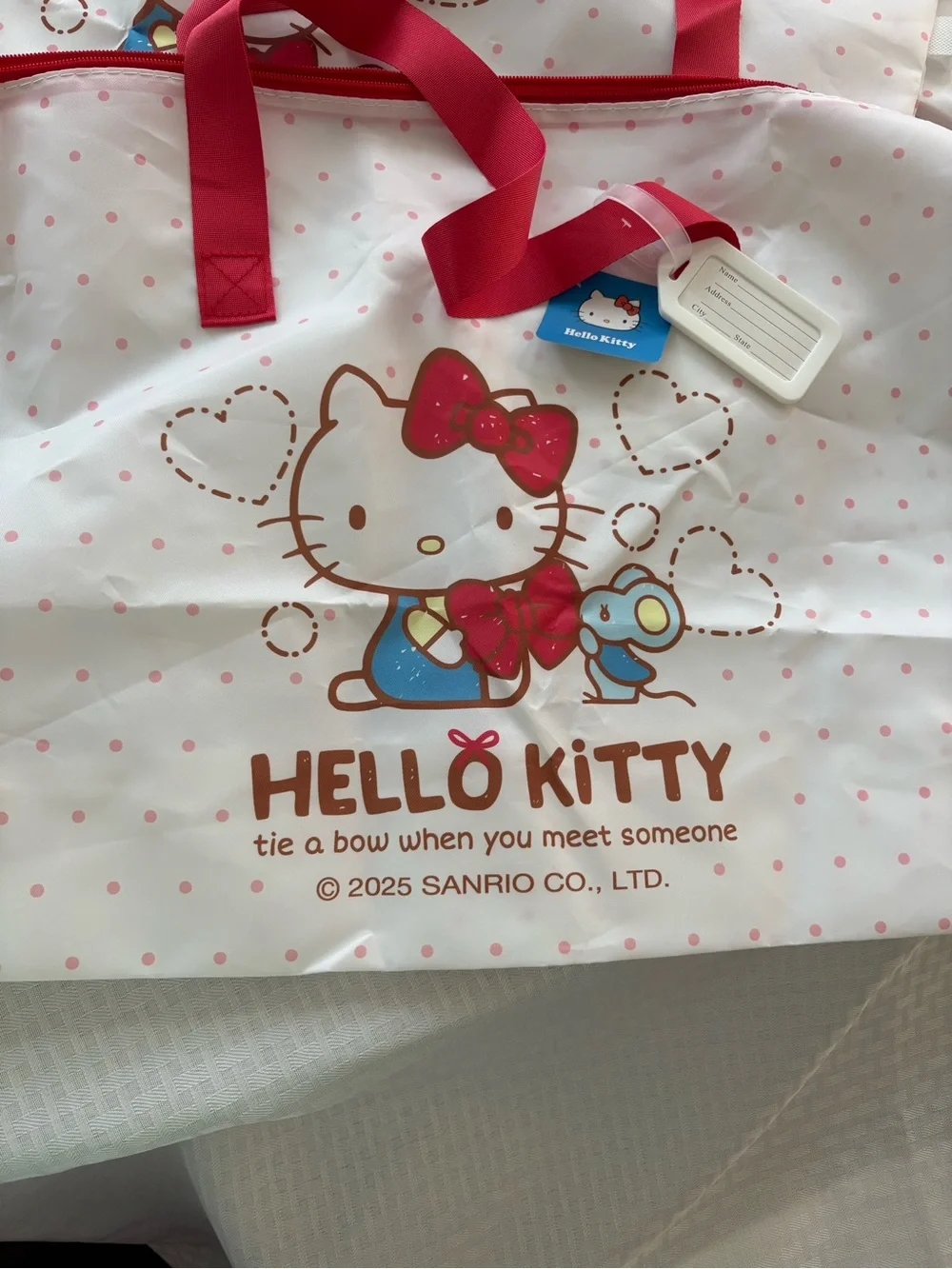 3 Sanrio Hello Kitty Travel Duffle Bag